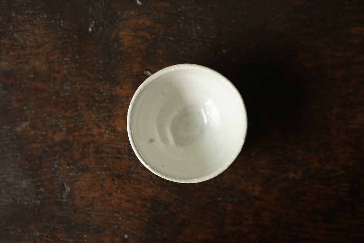 作家もの器　唐津焼　石井義久さん　無地唐津　小服茶碗 作家もの器 唐津焼 石井義久さん 無地唐津 小服茶碗 褪め