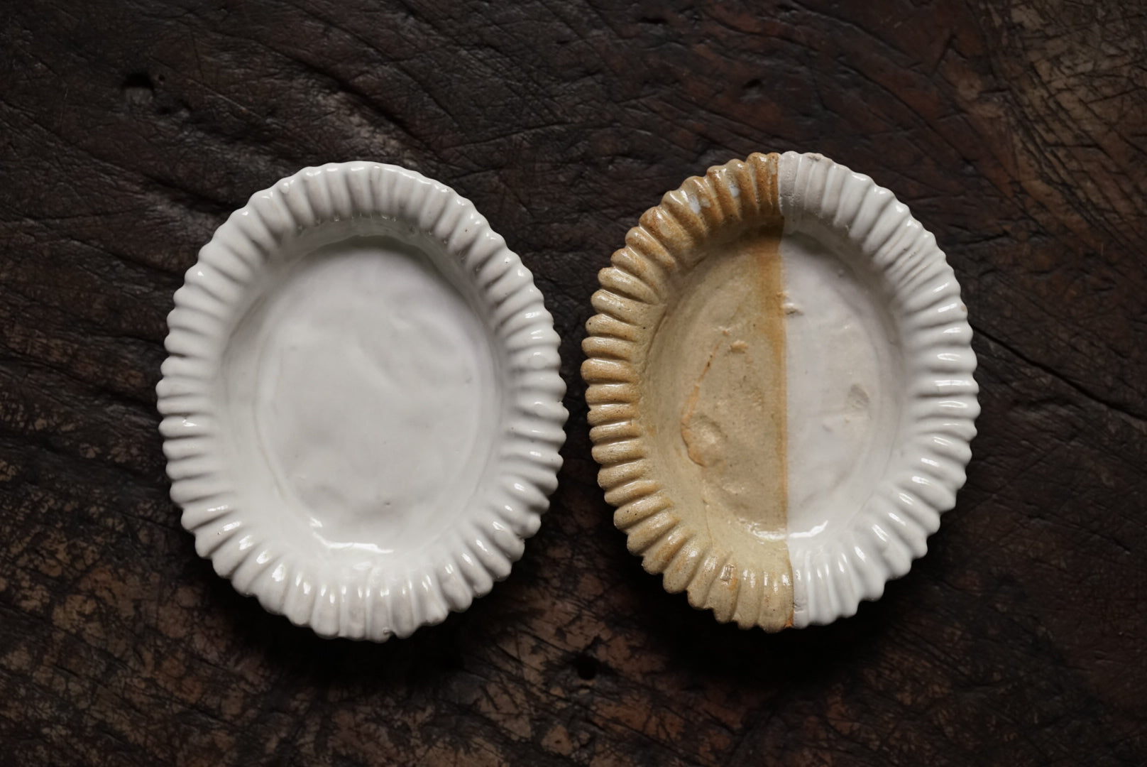 Flower plate (white glaze) / Yuichi Nakata