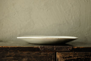 白瓷七寸皿 / タナカシゲオ