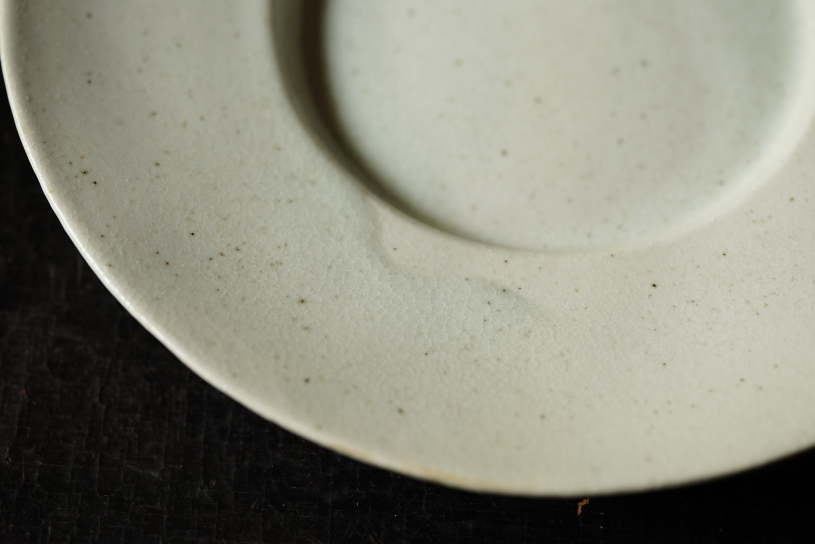 白瓷七寸リム深皿 / タナカシゲオ