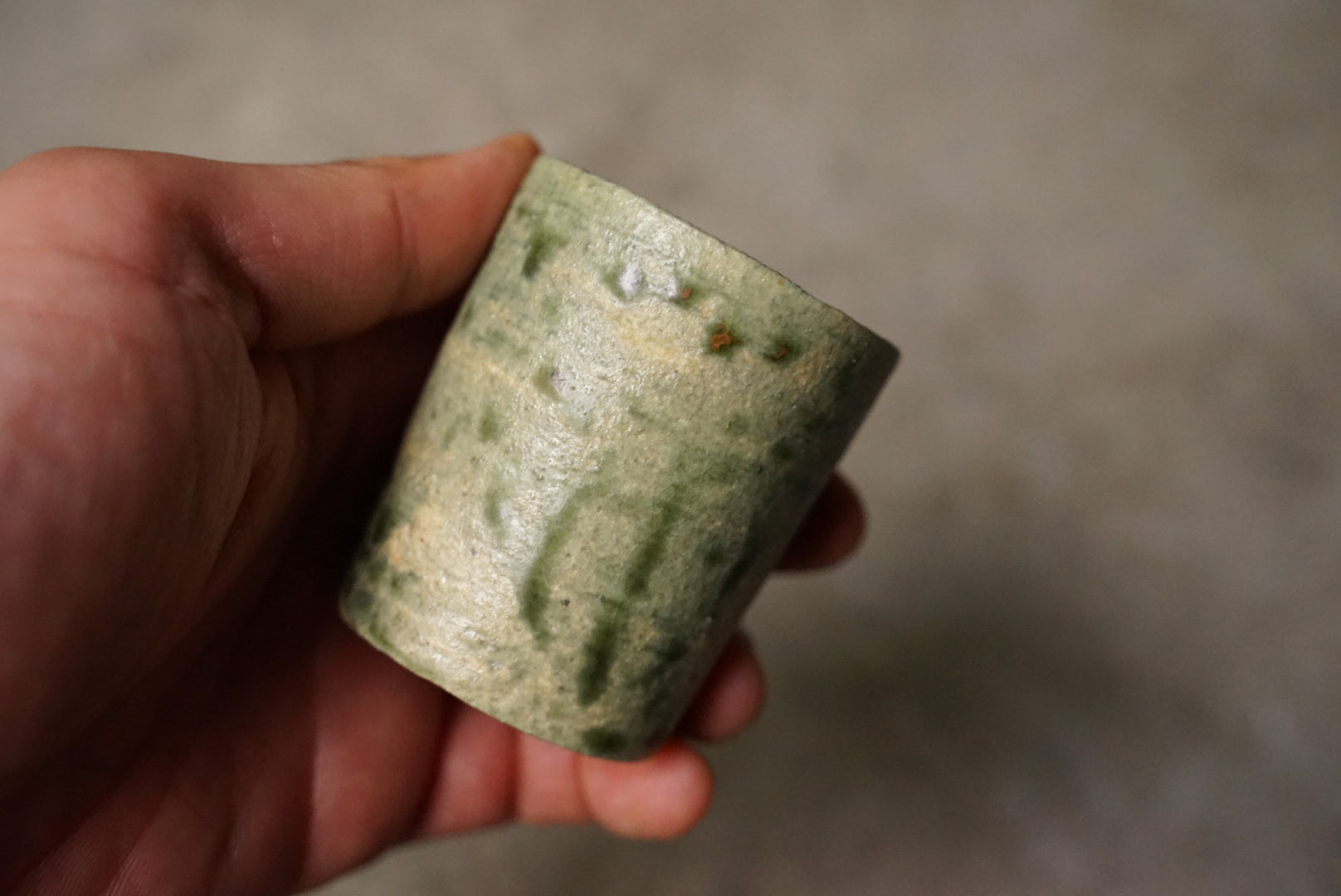 Green glaze Choku / Yoriyoro