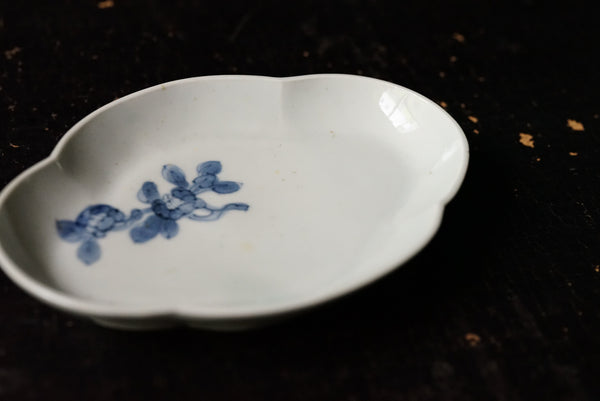 浜野　まゆみ　染付絵違あわび形小皿 浜野 まゆみ 染付絵違あわび形小皿 - メルカリ